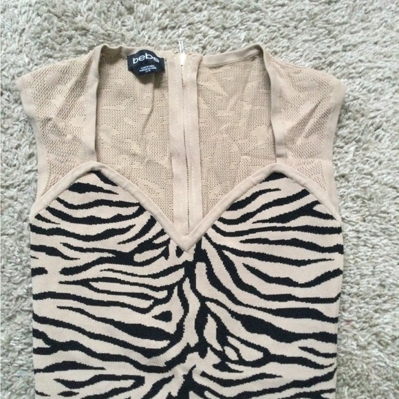 BEBE Tan Zebra Dress - Picture 10 of 12